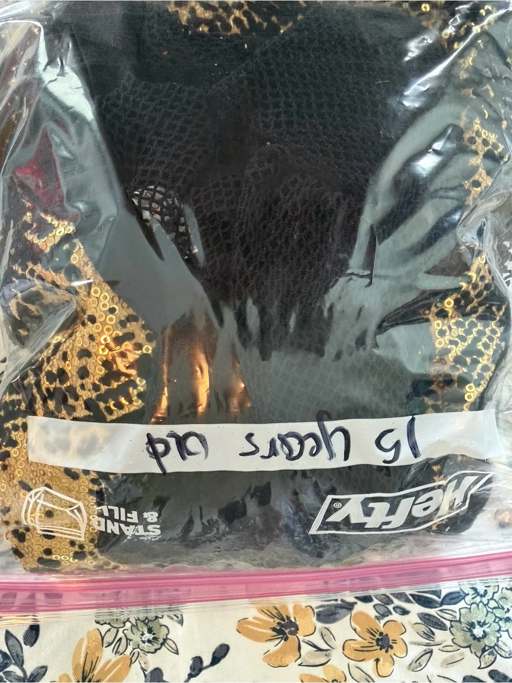 Weissman Black and Gold Snakeprint Dance Set